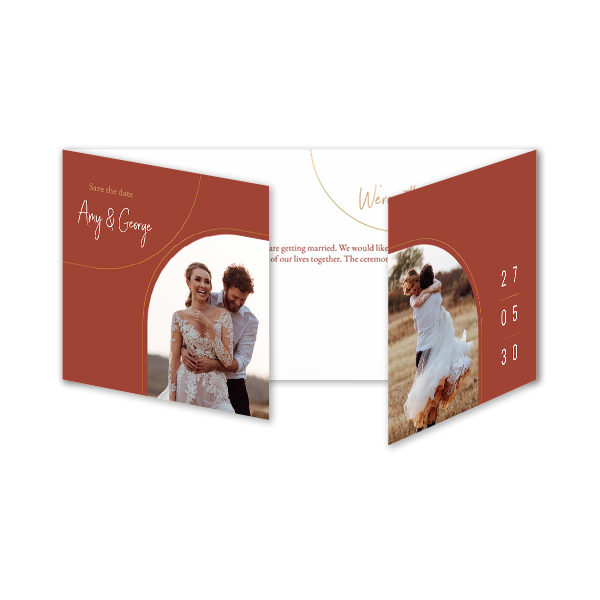 Double Folded Card Panoramic Landscape 19,6 x 9,3 cm Double Folded Card Panoramic Landscape 19,6 x 9,3 cm