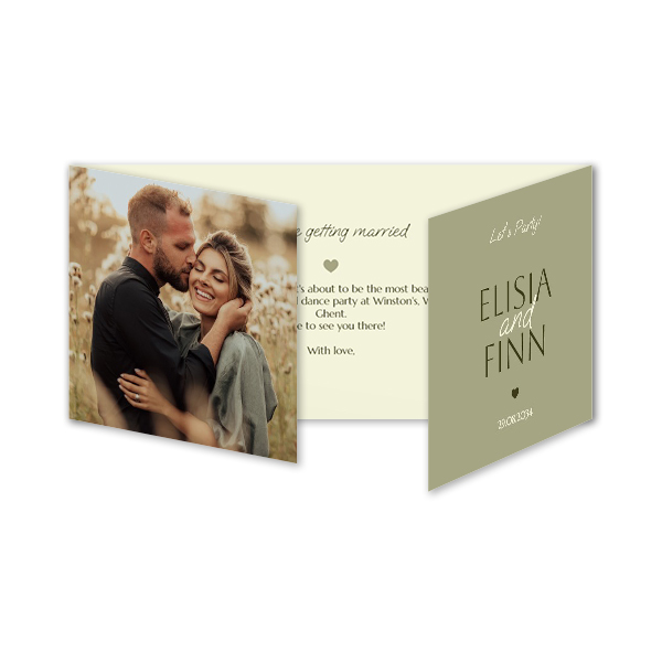 Double Folded Card Panoramic Landscape 19,6 x 9,3 cm Double Folded Card Panoramic Landscape 19,6 x 9,3 cm