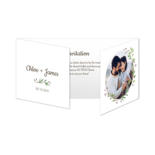 Double Folded Card Panoramic Landscape 19,6 x 9,3 cm Double Folded Card Panoramic Landscape 19,6 x 9,3 cm