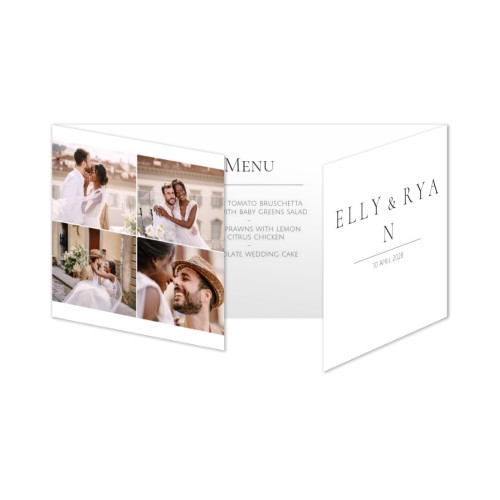 Dubbelgevouwen Kaart Panorama Liggend 19,6 x 9,3 cm