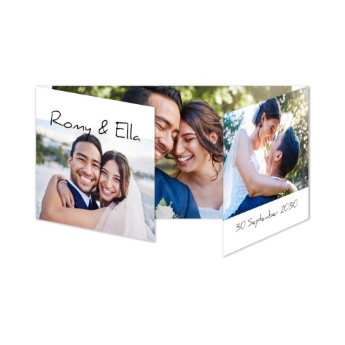 Faire-part 3 volets Pano paysage 19,6 x 9,3 cm Faire-part 3 volets Pano paysage 19,6 x 9,3 cm