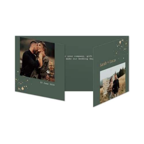 Dubbelgevouwen Kaart Panorama Liggend 19,6 x 9,3 cm Dubbelgevouwen Kaart Panorama Liggend 19,6 x 9,3 cm