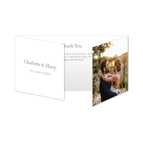 Doppelt gefaltete Grusskarte Panorama Querformat 19,6 x 9,3 cm