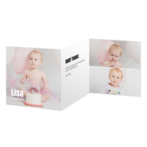 Dubbelgevouwen Kaart Vierkant 14,3 x 14,3 cm