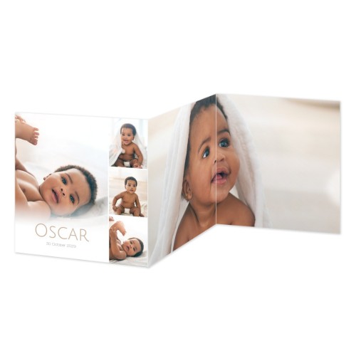 Dubbelgevouwen Kaart Vierkant 14,3 x 14,3 cm