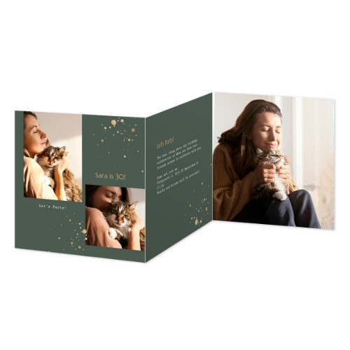 Double Folded Card Square 14,3 x 14,3 cm