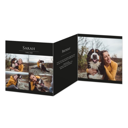 Dubbelgevouwen Kaart Vierkant 14,3 x 14,3 cm