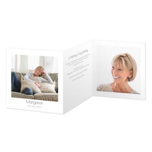 Dubbelgevouwen Kaart Vierkant 14,3 x 14,3 cm