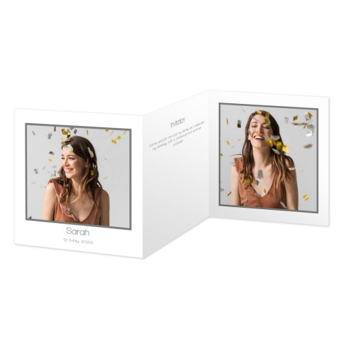 Faire-part 3 volets Carré 14,3 x 14,3 cm Faire-part 3 volets Carré 14,3 x 14,3 cm