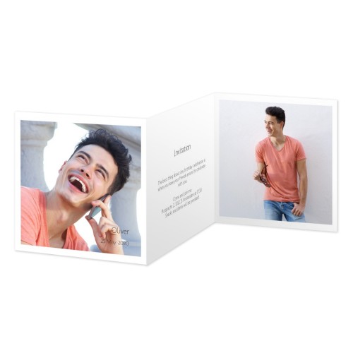 Faire-part 3 volets Carré 14,3 x 14,3 cm Faire-part 3 volets Carré 14,3 x 14,3 cm