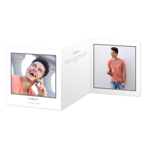 Dubbelgevouwen Kaart Vierkant 14,3 x 14,3 cm