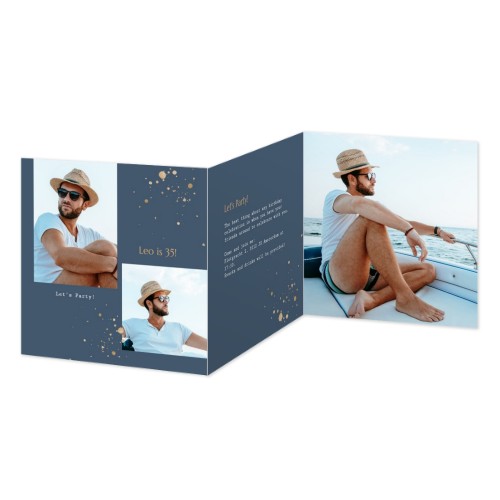 Faire-part 3 volets Carré 14,3 x 14,3 cm Faire-part 3 volets Carré 14,3 x 14,3 cm