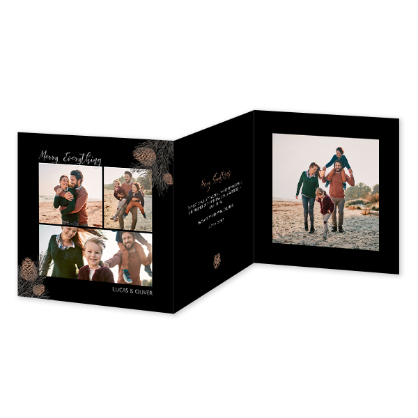 Faire-part 3 volets Carré 14,3 x 14,3 cm Faire-part 3 volets Carré 14,3 x 14,3 cm