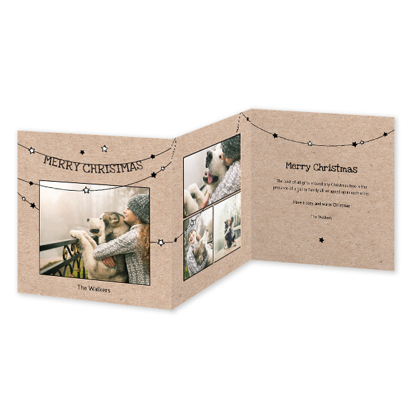 Fotokort 6 sider Kvadratisk 14,3 x 14,3 cm