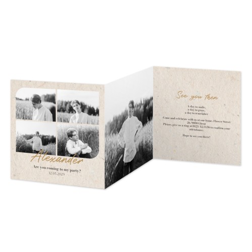 Double Folded Card Square 14,3 x 14,3 cm Double Folded Card Square 14,3 x 14,3 cm