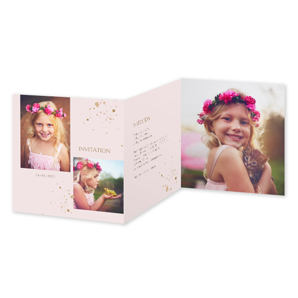 Double Folded Card Square 14,3 x 14,3 cm Double Folded Card Square 14,3 x 14,3 cm