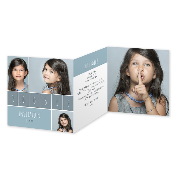 Dubbelgevouwen Kaart Vierkant 14,3 x 14,3 cm