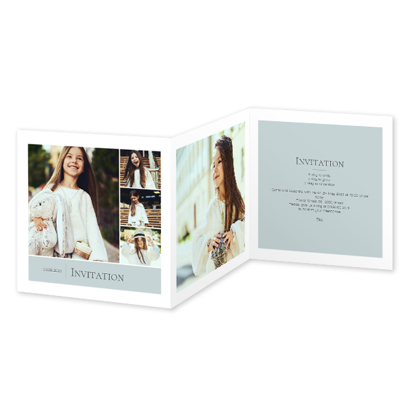 Double Folded Card Square 14,3 x 14,3 cm Double Folded Card Square 14,3 x 14,3 cm