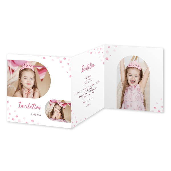 Fotokort 6 sider Kvadratisk 14,3 x 14,3 cm