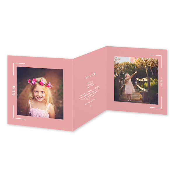 Double Folded Card Square 14,3 x 14,3 cm