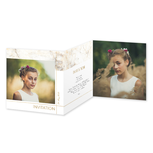 Double Folded Card Square 14,3 x 14,3 cm