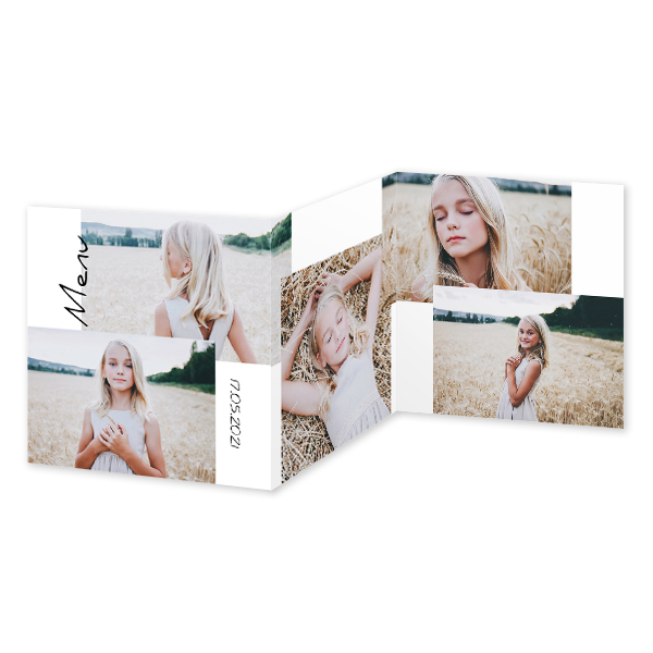 Faire-part 3 volets Carré 14,3 x 14,3 cm Faire-part 3 volets Carré 14,3 x 14,3 cm