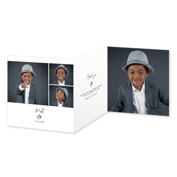 Fotokort 6 sider Kvadratisk 14,3 x 14,3 cm