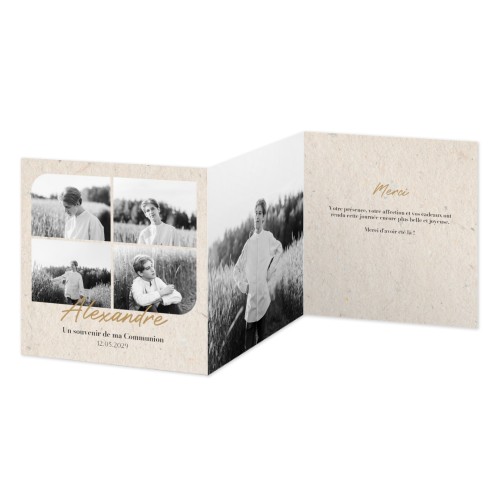 Faire-part 3 volets Carré 14,3 x 14,3 cm Faire-part 3 volets Carré 14,3 x 14,3 cm