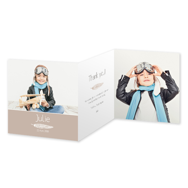 Double Folded Card Square 14,3 x 14,3 cm