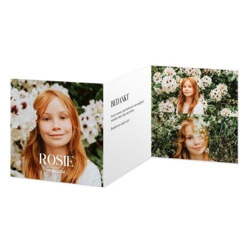 Dubbelgevouwen Kaart Vierkant 14,3 x 14,3 cm