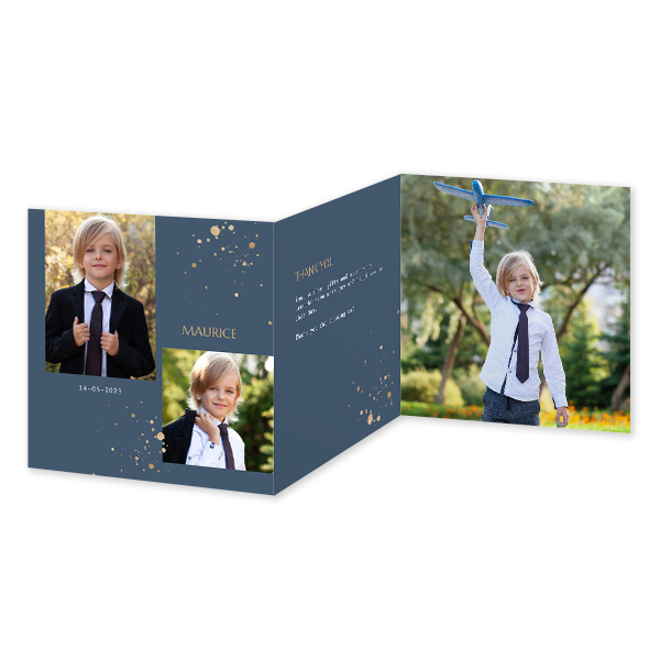 Faire-part 3 volets Carré 14,3 x 14,3 cm Faire-part 3 volets Carré 14,3 x 14,3 cm