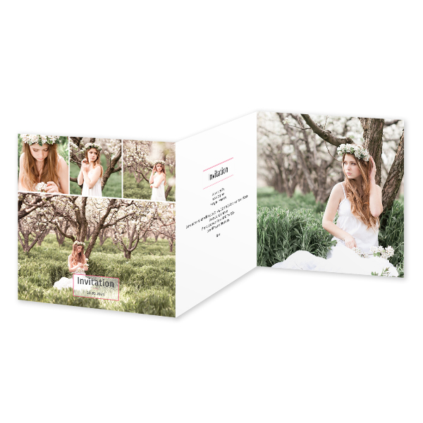 Double Folded Card Square 14,3 x 14,3 cm