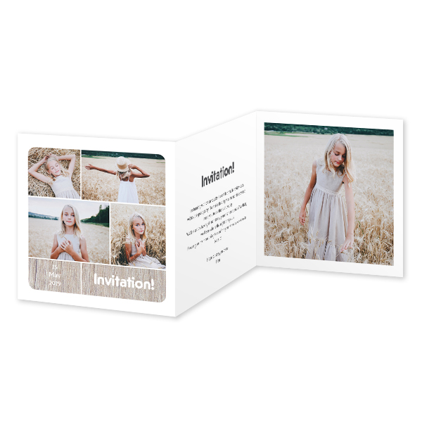 Double Folded Card Square 14,3 x 14,3 cm