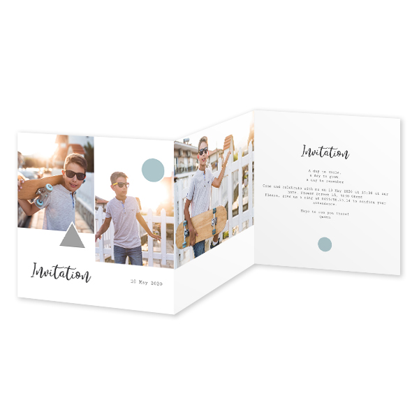 Double Folded Card Square 14,3 x 14,3 cm
