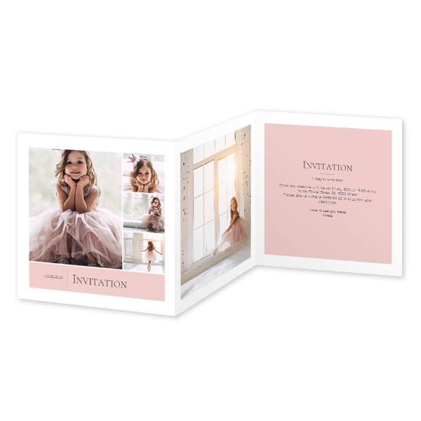 Double Folded Card Square 14,3 x 14,3 cm