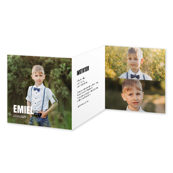 Double Folded Card Square 14,3 x 14,3 cm Double Folded Card Square 14,3 x 14,3 cm