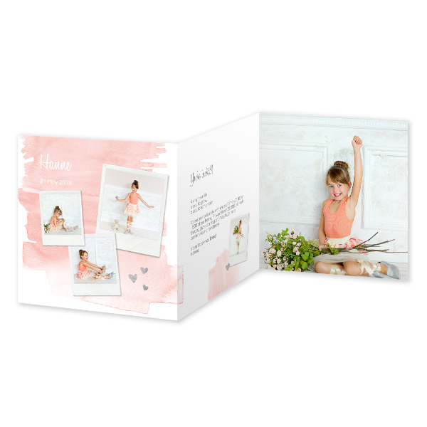 Double Folded Card Square 14,3 x 14,3 cm