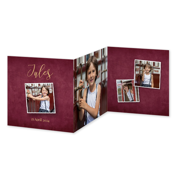 Fotokort 6 sidor Kvadrat 14,3 x 14,3 cm