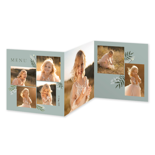 Fotokort 6 sider Kvadratisk 14,3 x 14,3 cm