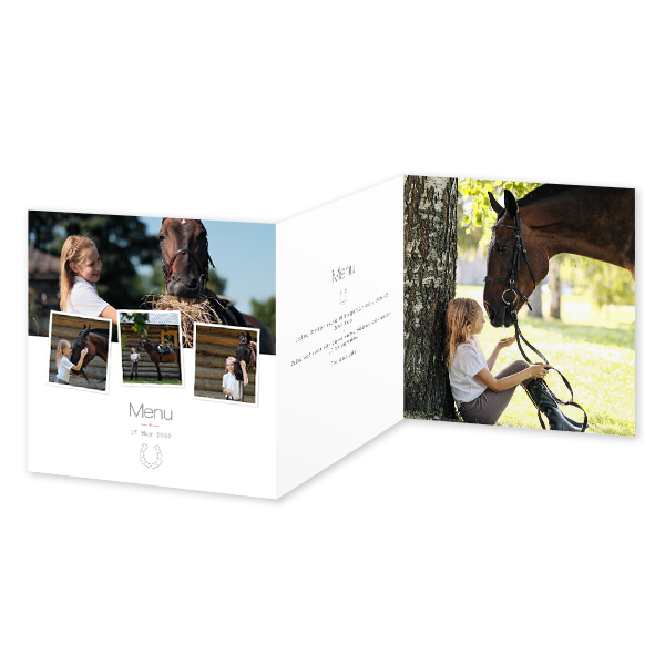 Fotokort 6 sider Kvadratisk 14,3 x 14,3 cm