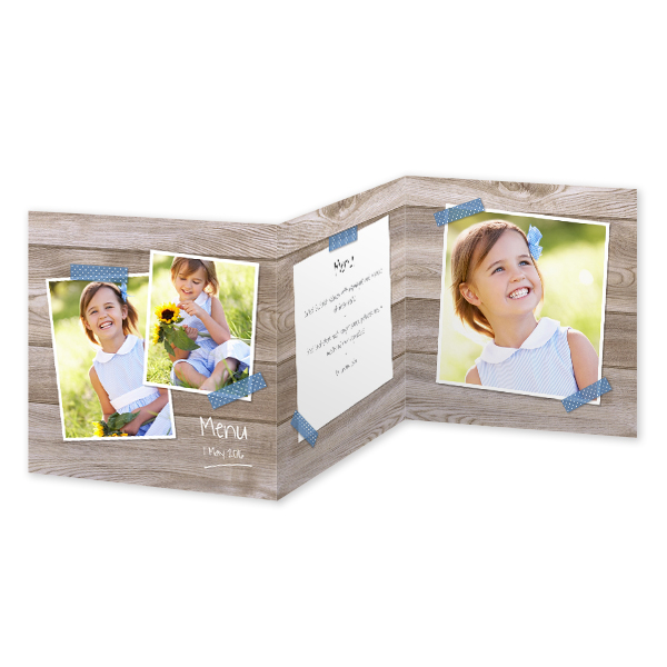 Fotokort 6 sider Kvadratisk 14,3 x 14,3 cm