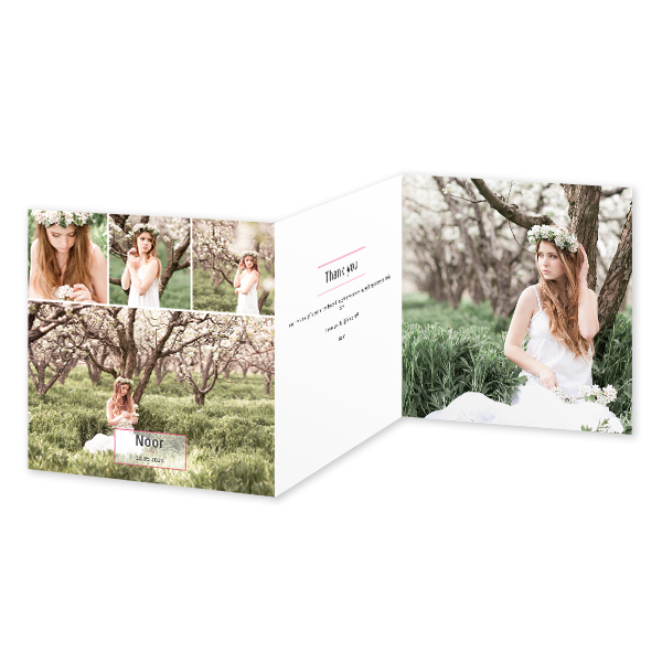 Double Folded Card Square 14,3 x 14,3 cm