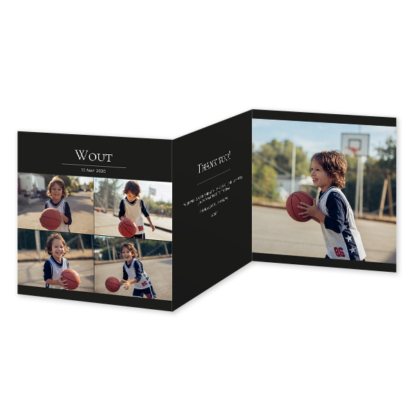 Faire-part 3 volets Carré 14,3 x 14,3 cm Faire-part 3 volets Carré 14,3 x 14,3 cm