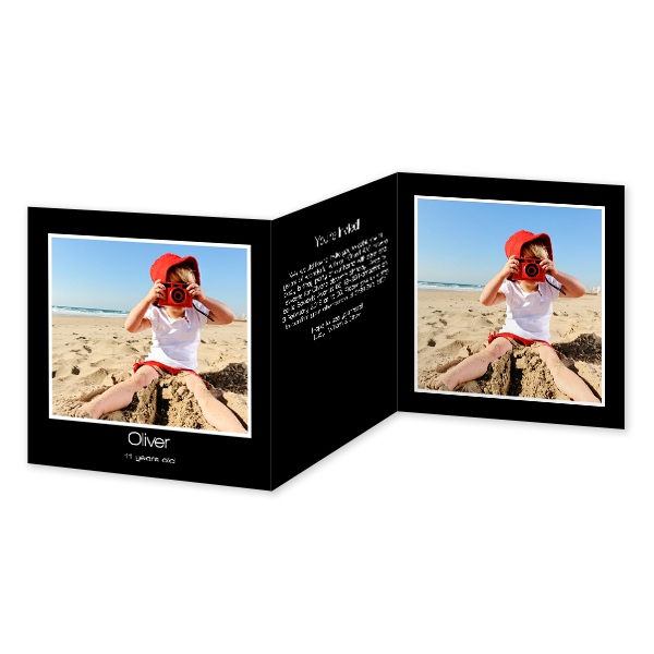 Fotokort 6 sider Kvadratisk 14,3 x 14,3 cm