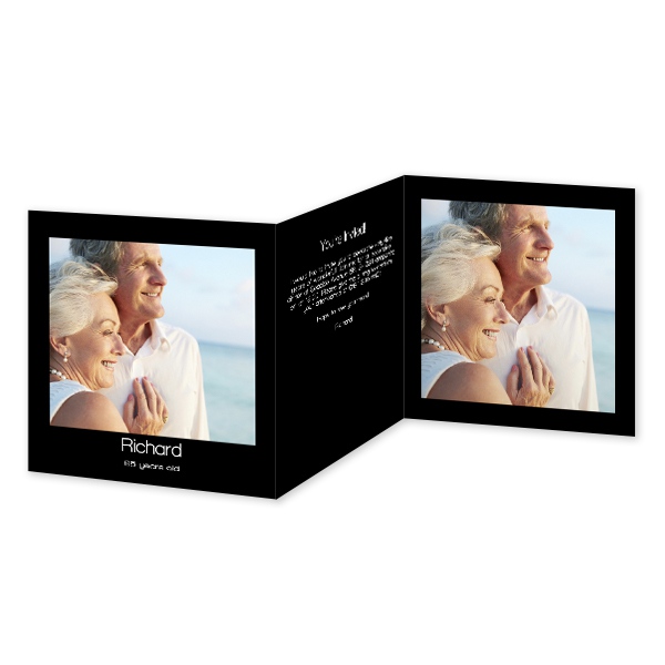 Dubbelgevouwen Kaart Vierkant 14,3 x 14,3 cm