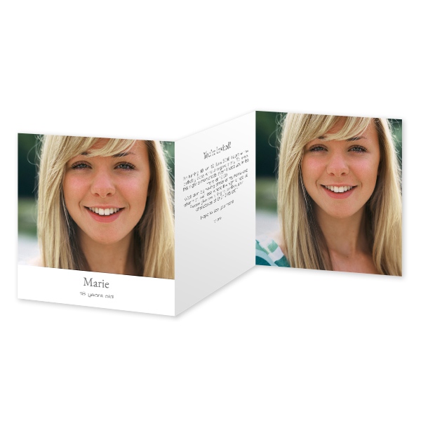 Double Folded Card Square 14,3 x 14,3 cm