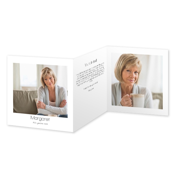 Fotokort 6 sider Kvadratisk 14,3 x 14,3 cm