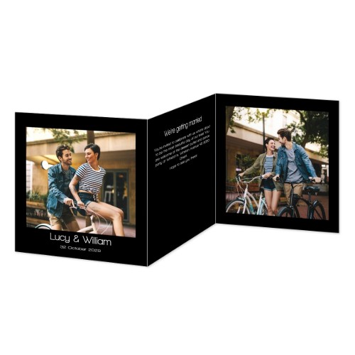 Faire-part 3 volets Carré 14,3 x 14,3 cm Faire-part 3 volets Carré 14,3 x 14,3 cm