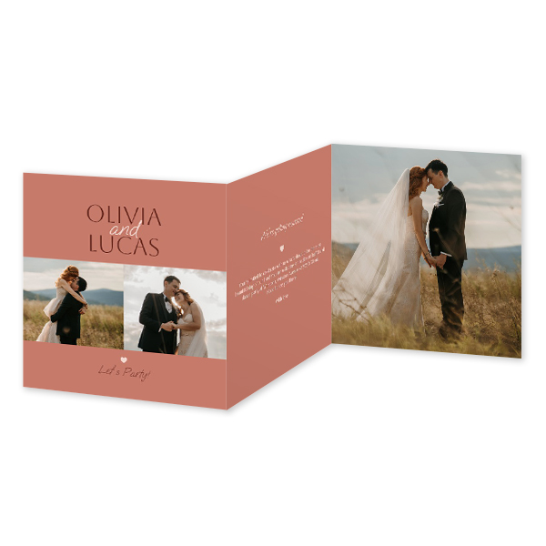 Double Folded Card Square 14,3 x 14,3 cm Double Folded Card Square 14,3 x 14,3 cm