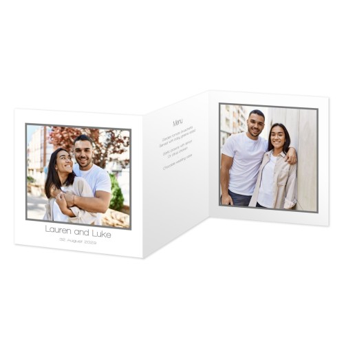 Dubbelgevouwen wenskaart vierkant 14,3 x 14,3 cm